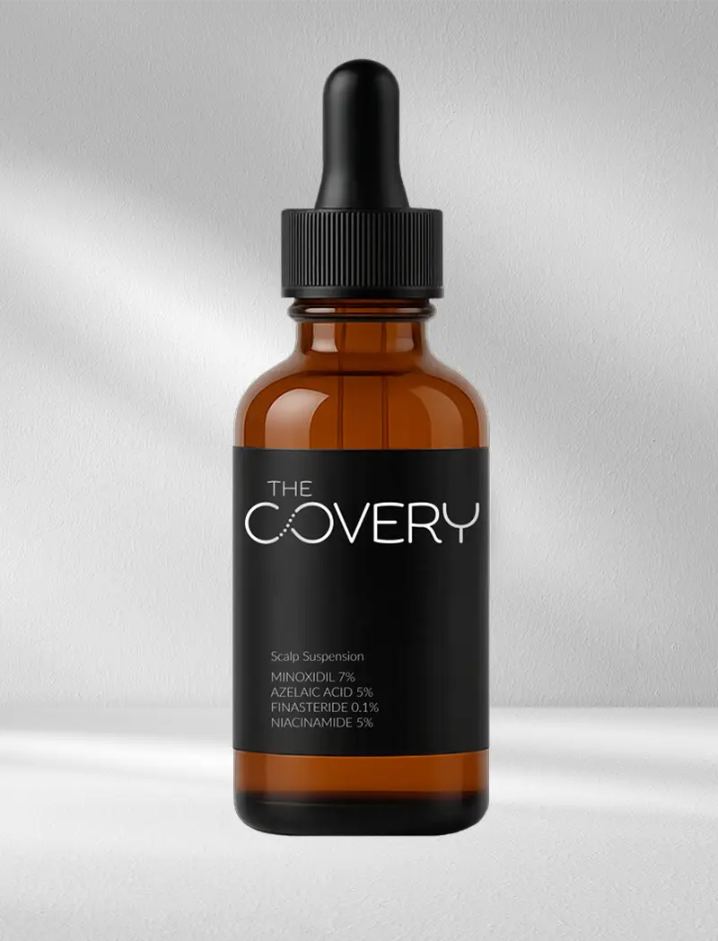 Minoxidil 7% - Azelaic acid 5% - Finasteride 0.1% - Niacinamide 5%